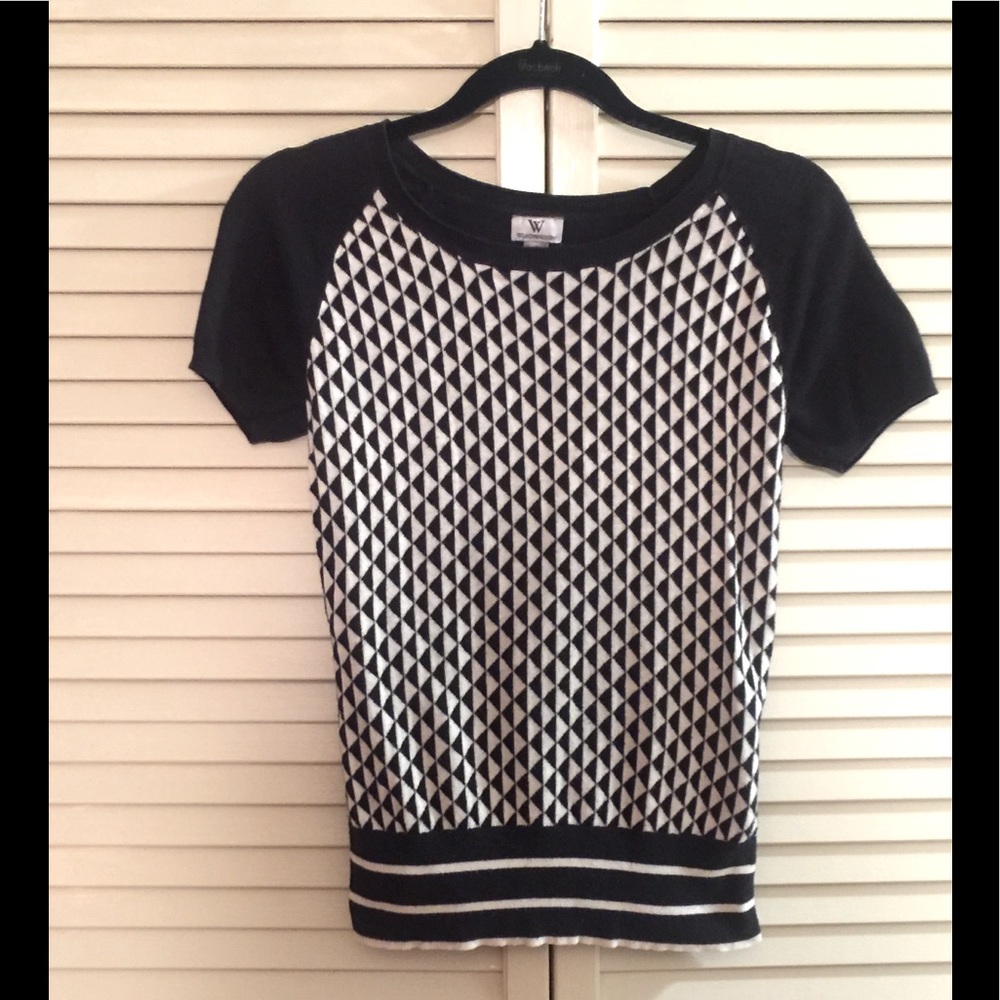 Short-sleeve sweater shirt